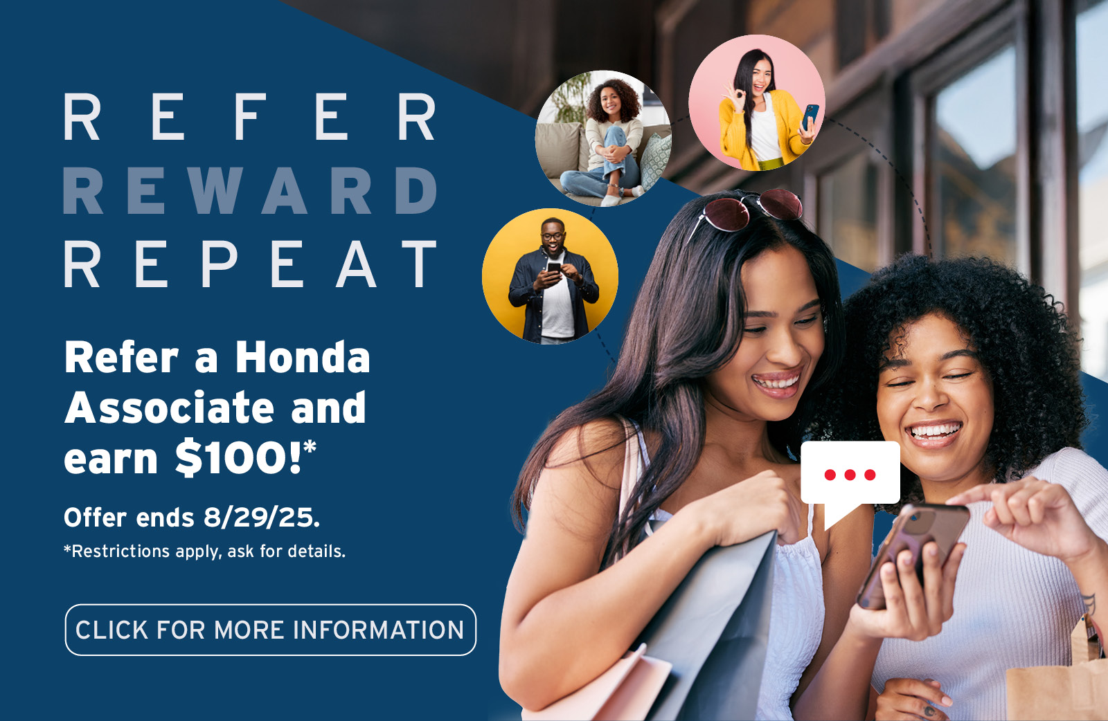 Refer a Honda Associate and earn $100!
