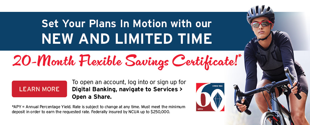 20 Month and Flex Savings Certificate