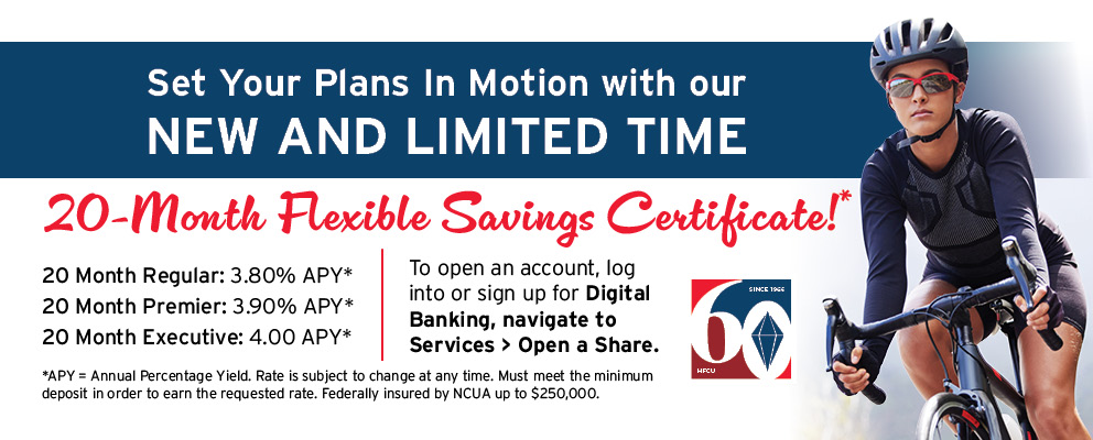 20 Month and Flex Savings Certificate