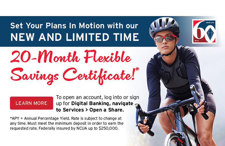 20 Month and Flex Savings Certificate