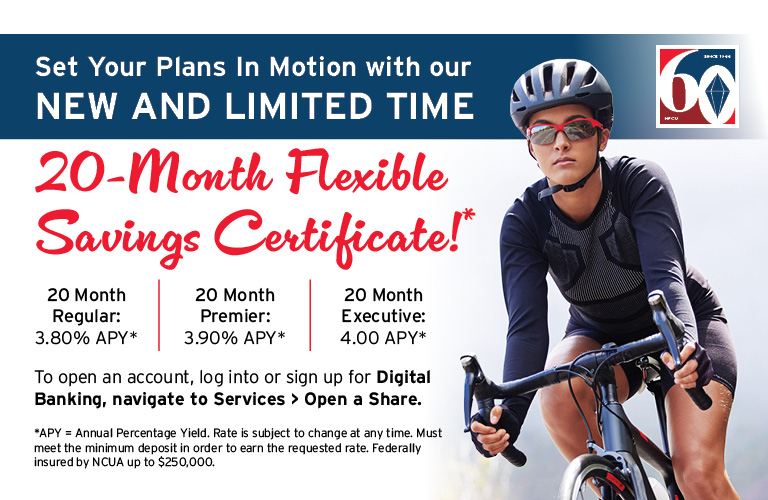 20 Month and Flex Savings Certificate
